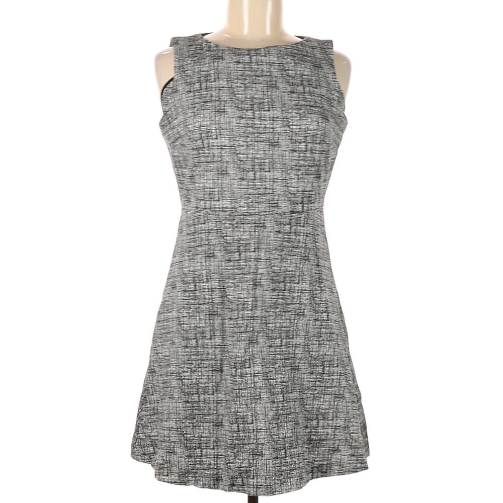 Lila Rose Sleeveless Gray Classic A-Line Dress